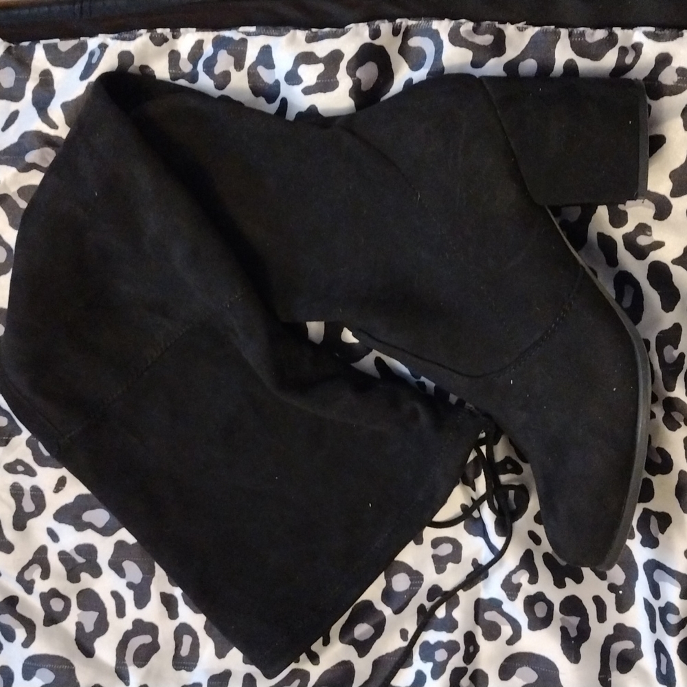 Black Thigh High Boots